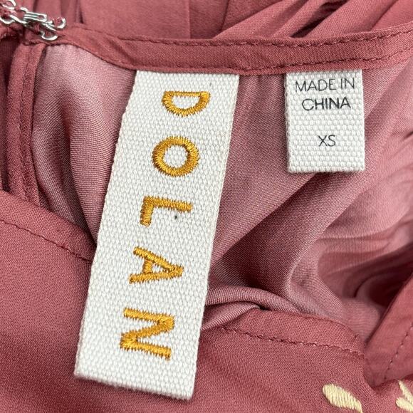 Anthropologie Dolan Pink Rose Embroidered Half Sleeve Top - Picture 11 of 13